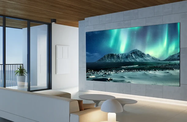 Barco Residential Vali LED 家庭巨幕,適合客廳與居家多功能空間